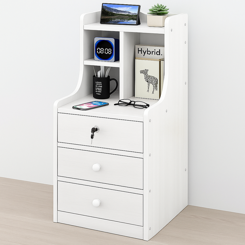 Bedside Table With Drawers 23008