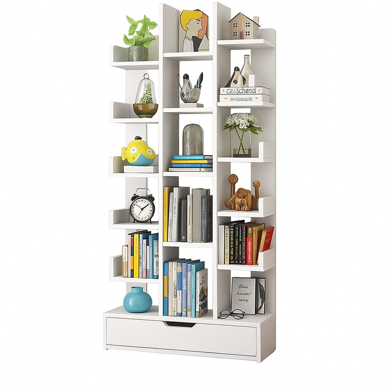 Modern Creative 6-Layer Bookshelf Bookcase with Storage