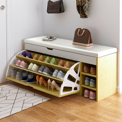 Foldable Shoes Rack Bench With Cushion 34cm -  21002B