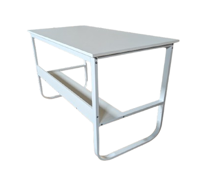 white desk