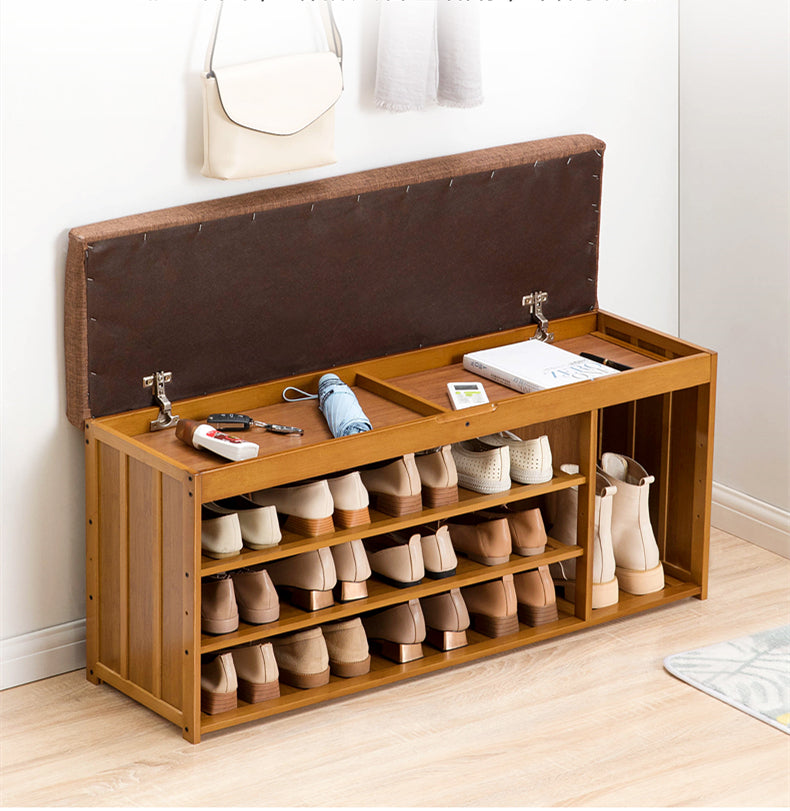 Modern Shoe Rack With Bench - 23012 – Desks NZ