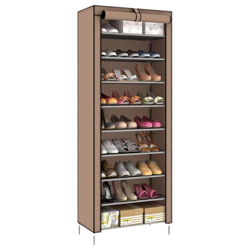 9-Layer Folding Shoe Rack Organiser 21024 – Desks NZ